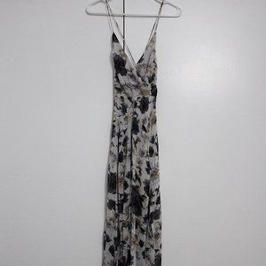 ASTR open-back, floral print maxi dress, lavender